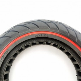 Rueda maciza ultraligera 10x2,125 Linea roja Rueda maciza ultraligera 10x2,125 Linea roja