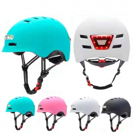 Casco con luz led